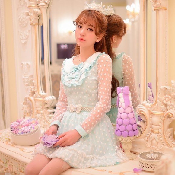 Princess-sweet-lolita-blouse-Candy-rain-Sweet-princess-patchwork-flowers-lace-chiffon-blouse-W19