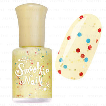 smoothie nail yellow sprinkles