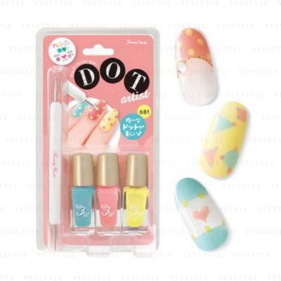 Kawaii Pastel Dot Nail Art Polish Set