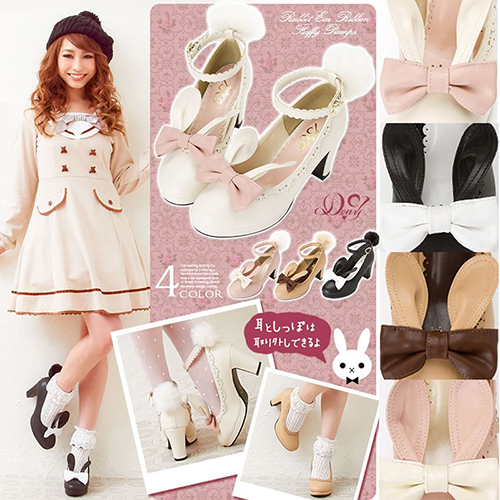 Janpaese-Women-s-Cute-LOLITA-Rabbit-Ears-Bunny-Fur-Ball-Pendant-Tail-Shoes-Princess-High-Heels