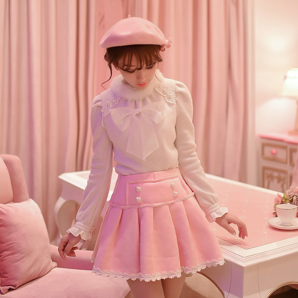 Warm Winter Skirts & Sweaters for Pretty Pink Princess Gals (5)