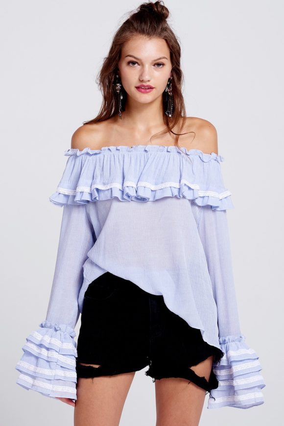 ruffle blouse dress