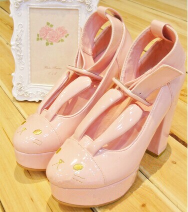 Japanese-Harajuku-animal-rabbit-party-pumps-with-stereo-ears-autumn-winter-High-heeled-Shoes