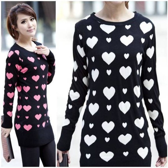 o-neck-heart-print-casual-full-sleeve-outwear-women-slim-knitting-sweater-dress-pullovers-autumn-new