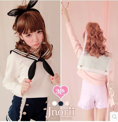 Princess-sweet-lolita-blouse-BoBON21-Exclusive-original-design-The-navy-style-nifty-Add-wool-blouse-T1068