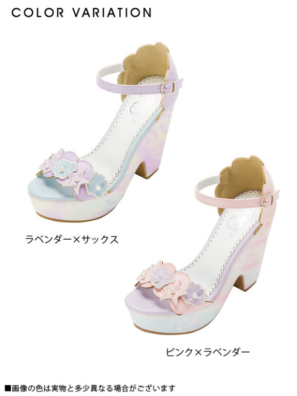 pastel mermaid shoes