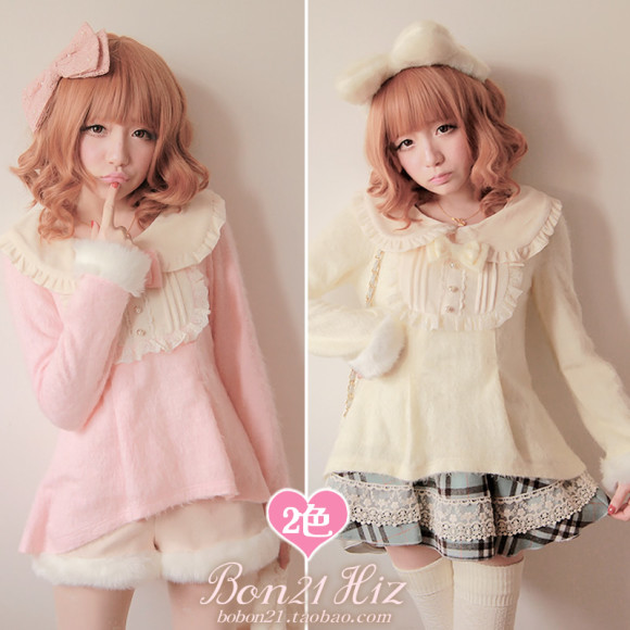 Princess-sweet-lolita-sweater-Moben-bobon21-low-high-flowers-rabbit-fur-cashmere-cute-shirt-t0960