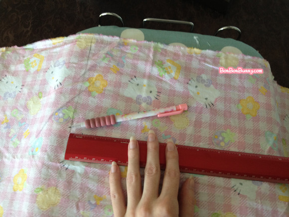 hello kitty fairy kei skirt sewing tutorial (2)