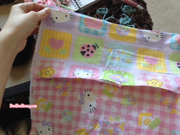 hello kitty fairy kei skirt sewing tutorial (6)